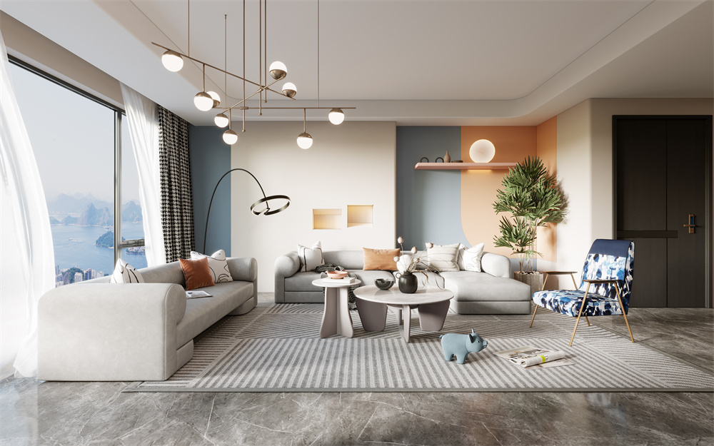 108㎡简欧婚房，自带美颜滤镜的莫兰迪色系美爆了！