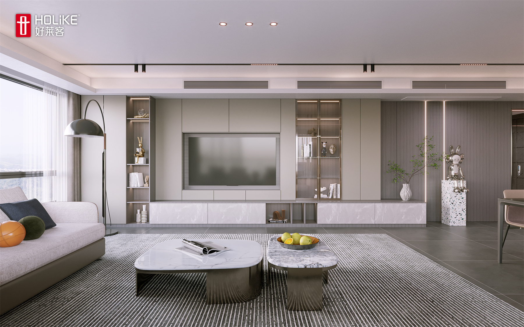 岛台餐厅×多功能潮空间，不愧是精英家庭的dream house