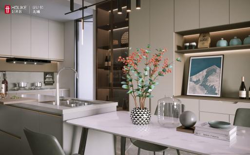 客卧改衣帽间+客餐厨一体，140㎡时尚奶油风潮家好绝！