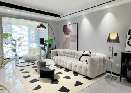 79㎡小户型变身高级大平层，潮玩收藏+极简设计太酷啦！